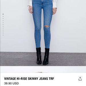 zara skinny jeans